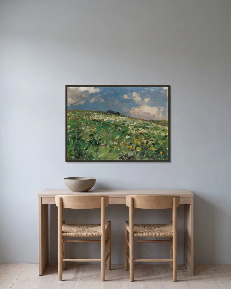 Sommaräng av Alexander Koester inramad på en vägg