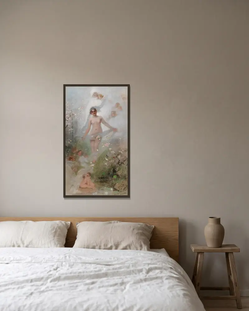 Springtime av Alexander Koester inramad på en vägg