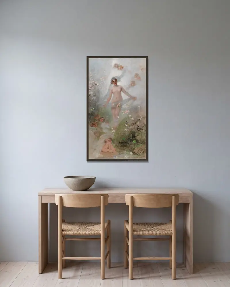 Springtime av Alexander Koester inramad på en vägg