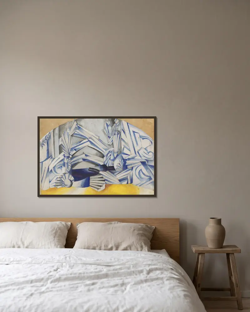 Roméo et Juliette – maquette de décor – la chambre de Juliette av Alexandra Exter inramad på en vägg