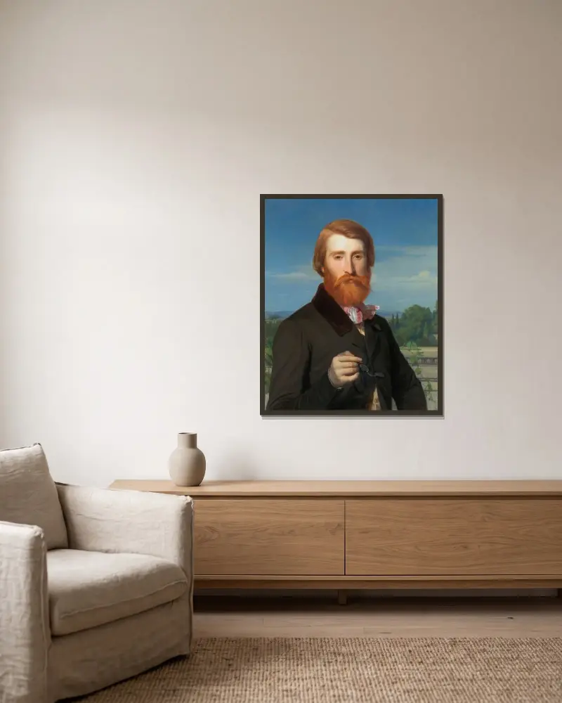 Alfred Bruyas, Alexandre Cabanel v rámu na stěně