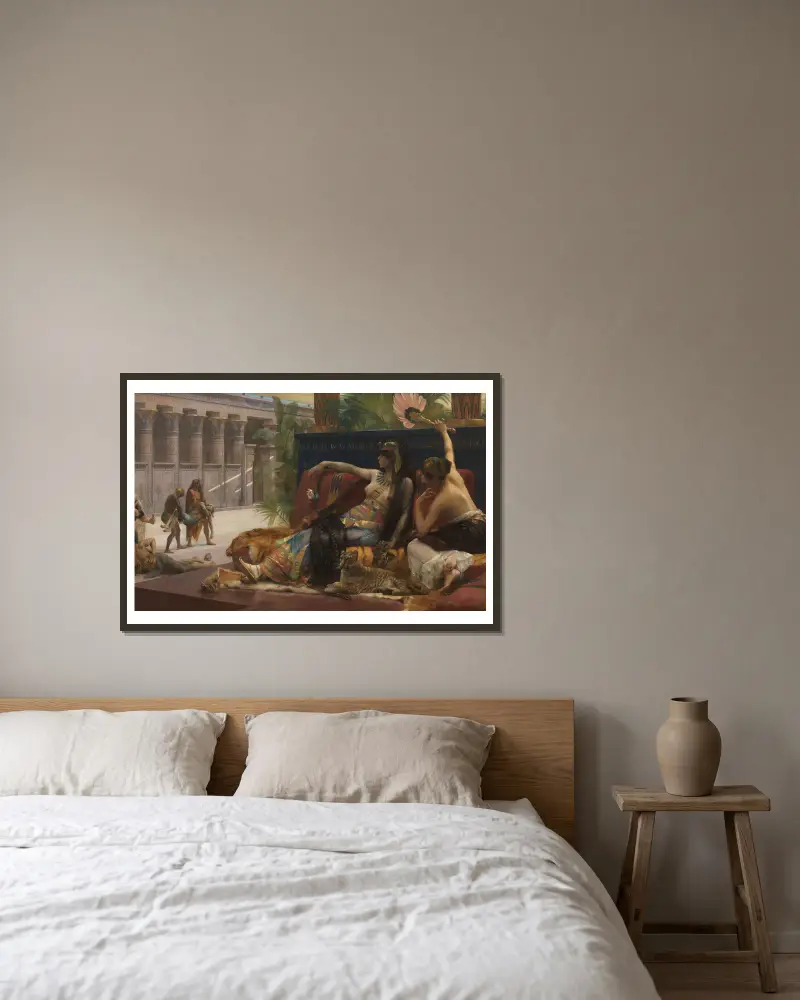 Kleopatra von Alexandre Cabanel gerahmt an einer Wand
