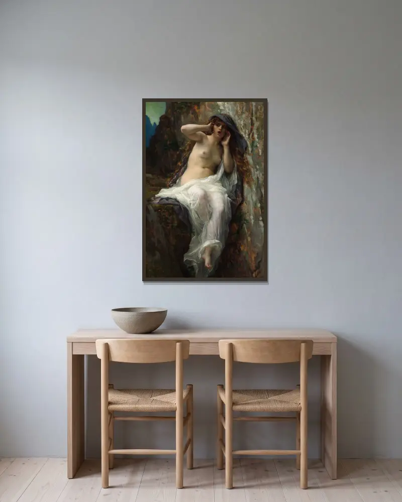 Echo av Alexandre Cabanel inramad på en vägg