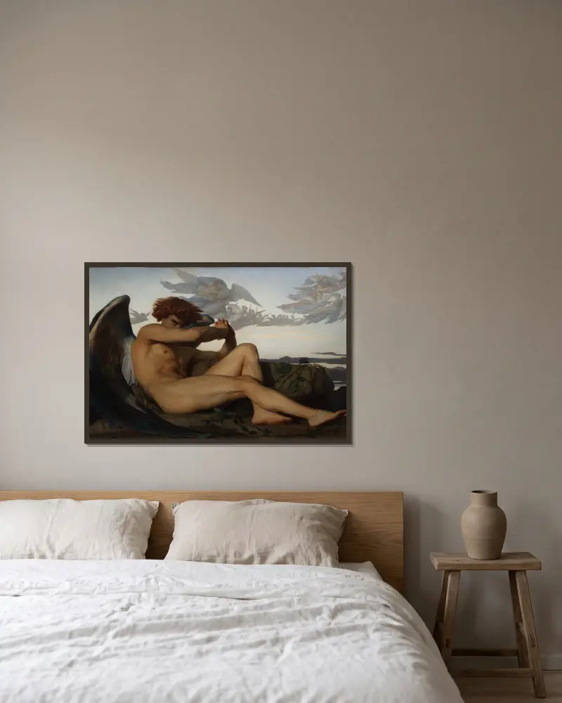 Padlý anděl, Alexandre Cabanel v rámu na stěně