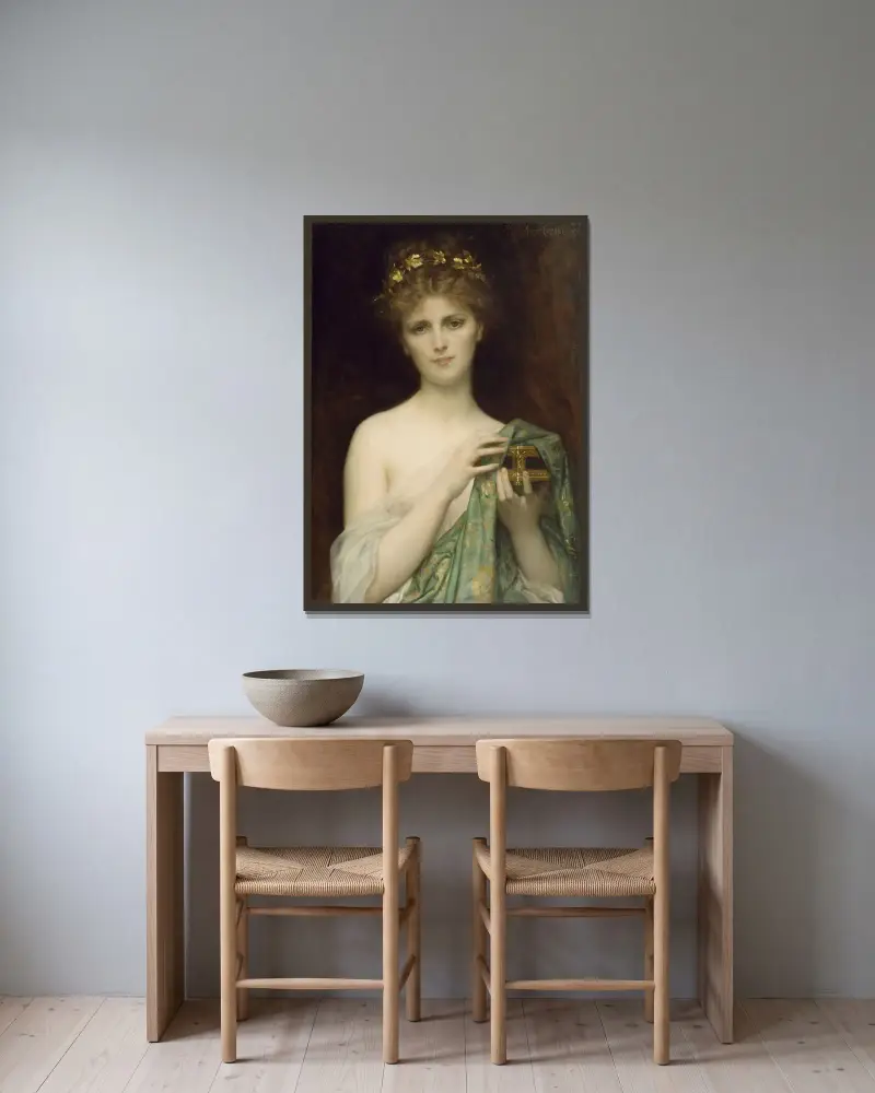 Pandora, Alexandre Cabanel v rámu na stěně