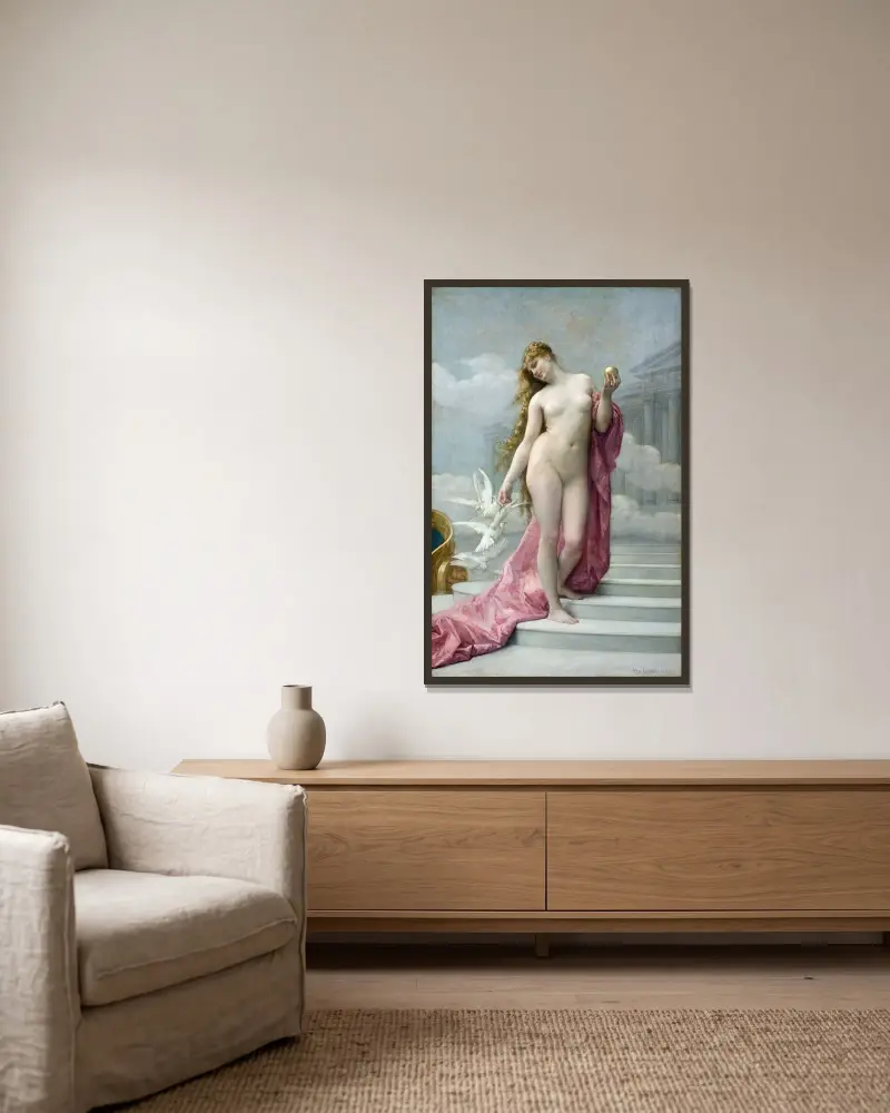 Vénus, Alexandre Cabanel v rámu na stěně