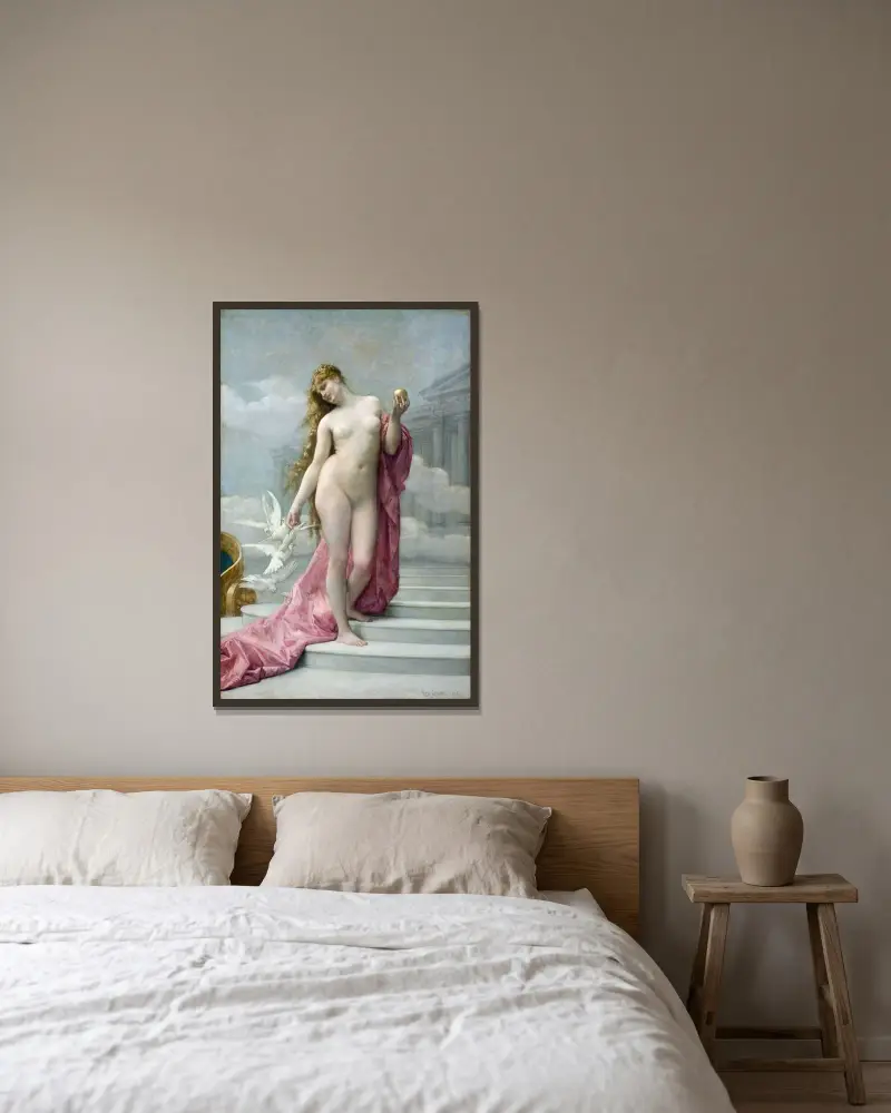 Vénus, Alexandre Cabanel v rámu na stěně
