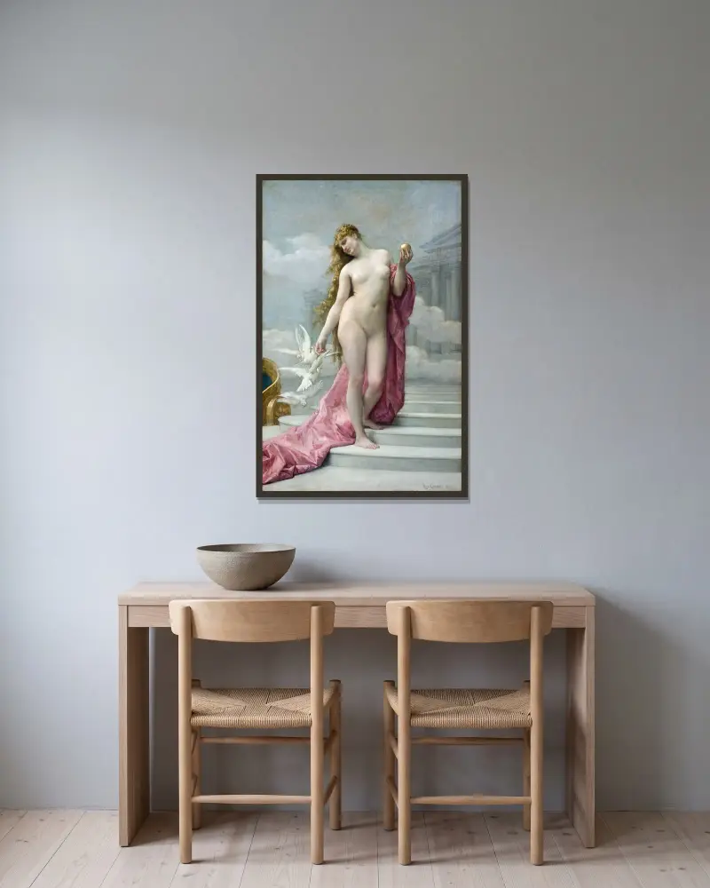 Vénus, Alexandre Cabanel v rámu na stěně