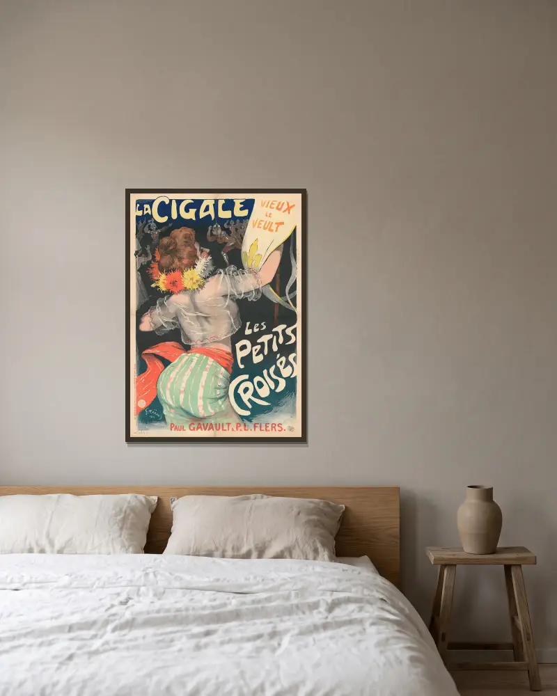 La Cigale… Les Petits Croisés von Jules-Alexandre Grün gerahmt an einer Wand