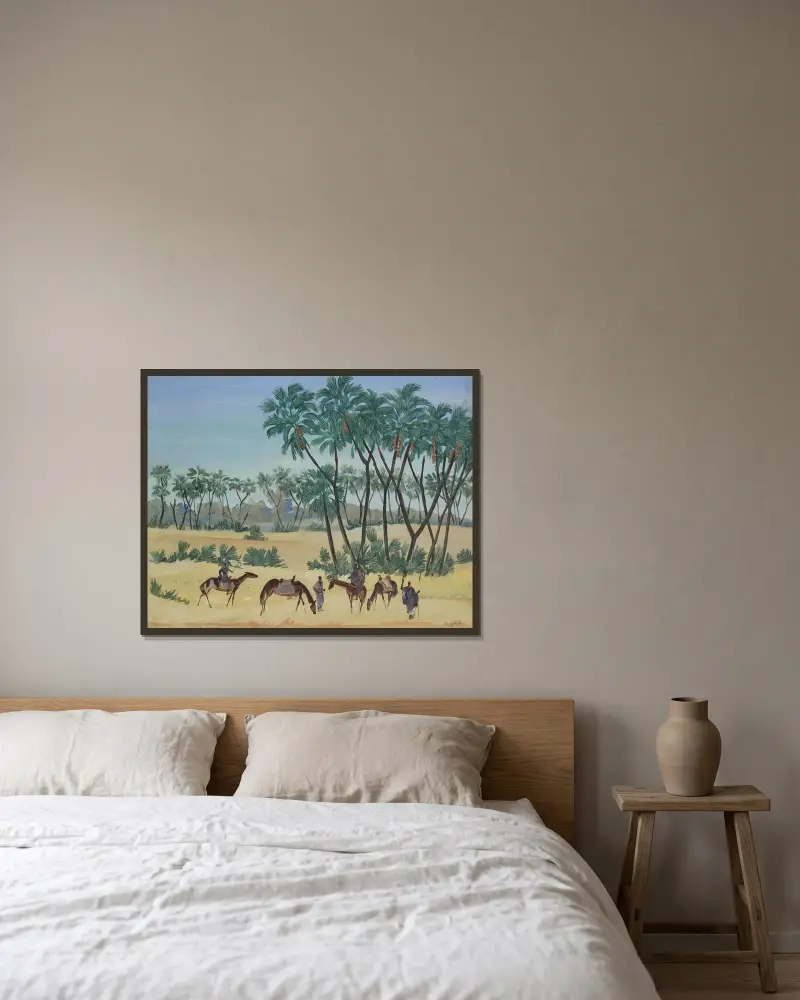 Kavaliere von Alexandre Jacovleff gerahmt an einer Wand