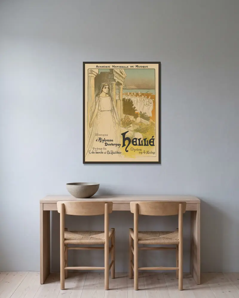 Hellé, Théophile Alexandre Steinlen v rámu na stěně
