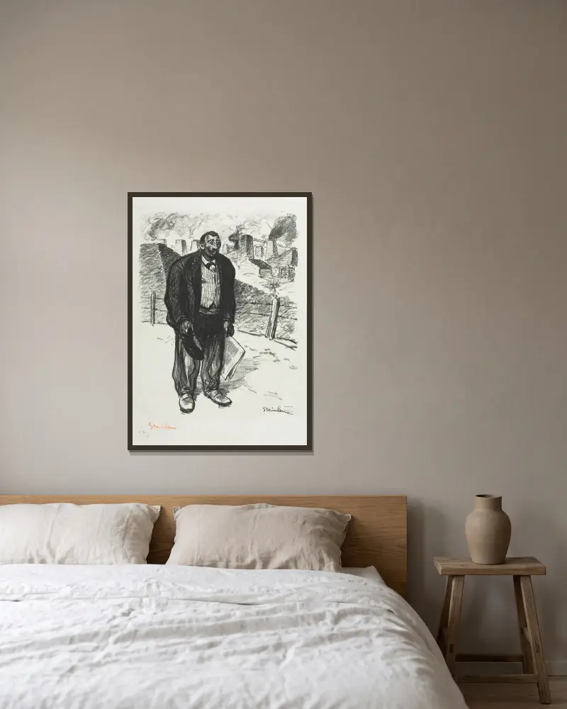 Čestný dělník, Théophile Alexandre Steinlen v rámu na stěně