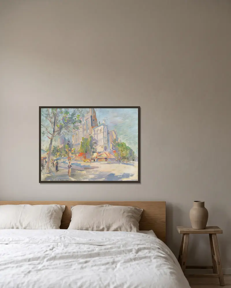 Paříž na jaře, Konstantin Alexeevich Korovin v rámu na stěně