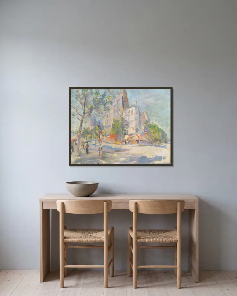 Paříž na jaře, Konstantin Alexeevich Korovin v rámu na stěně