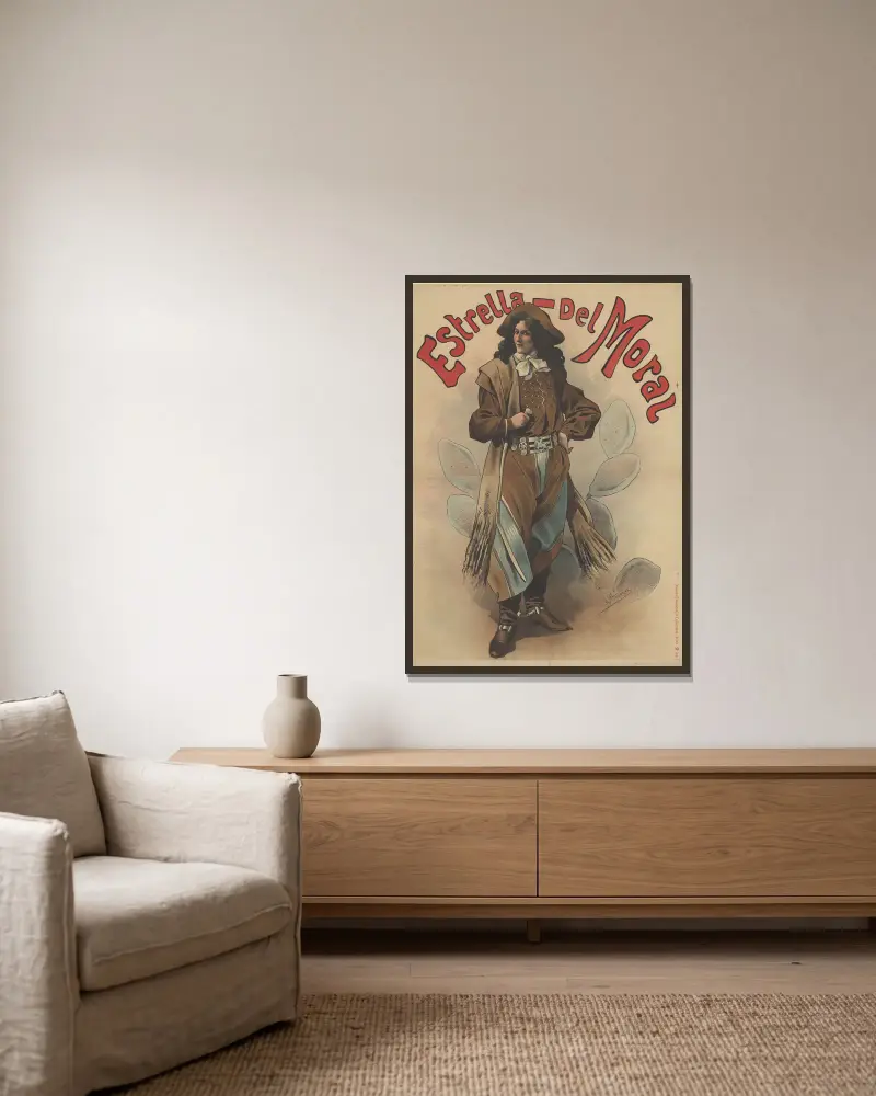 Estrella del Moral von Alfred Choubrac gerahmt an einer Wand