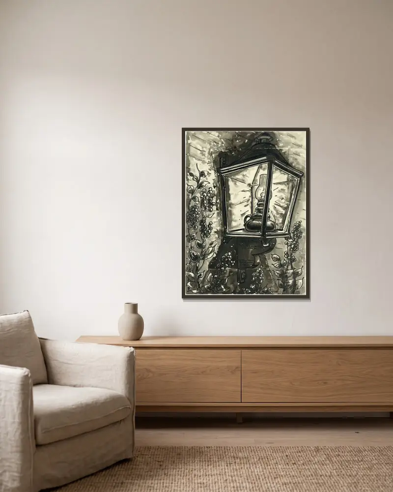 Bis Lantaarn, 1934 von Alfred Ost gerahmt an einer Wand