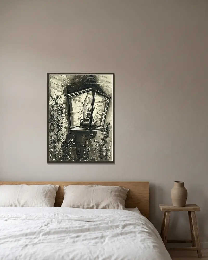 Bis Lantaarn, 1934 von Alfred Ost gerahmt an einer Wand