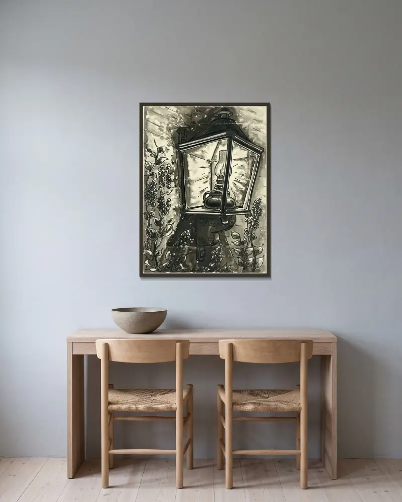 Bis Lantaarn, 1934 von Alfred Ost gerahmt an einer Wand