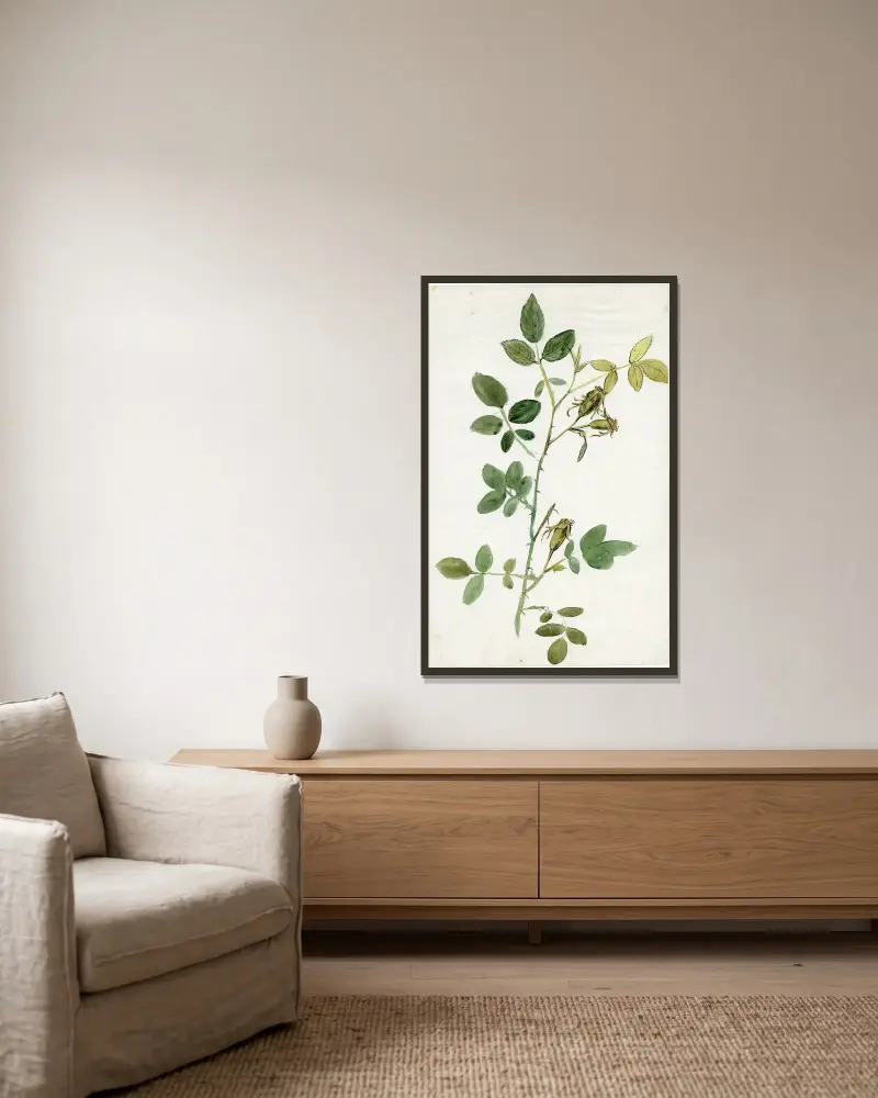 Hagedoorntak von Alfred Ost gerahmt an einer Wand