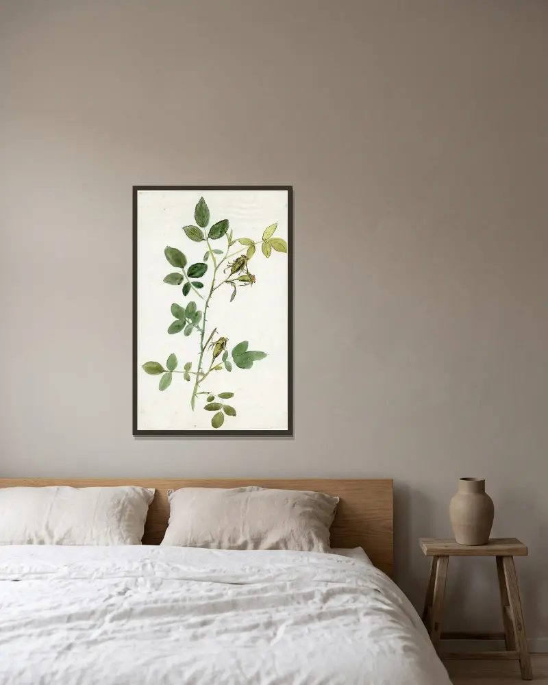 Hagedoorntak von Alfred Ost gerahmt an einer Wand
