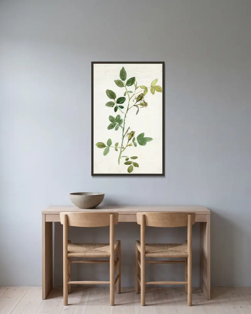 Hagedoorntak von Alfred Ost gerahmt an einer Wand