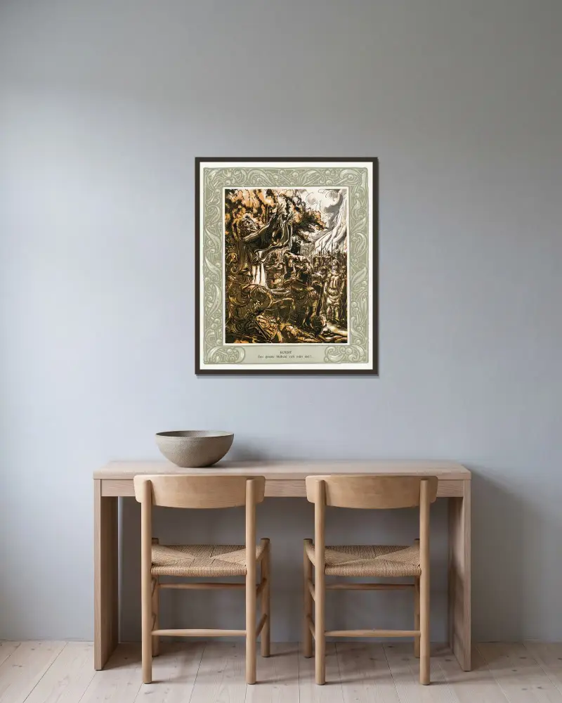 Koert, 1938 – Nr. 2 von Alfred Ost gerahmt an einer Wand