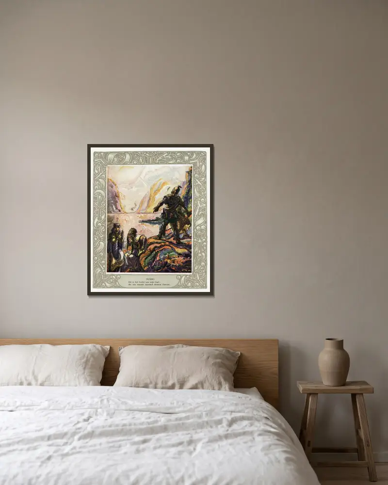 Morig, 1938 – Nr. 2 von Alfred Ost gerahmt an einer Wand