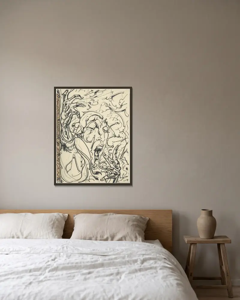 Pierre Dorian von Alfred Ost gerahmt an einer Wand