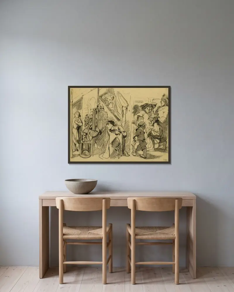 Vietato Fumare av Alfred Ost inramad på en vägg