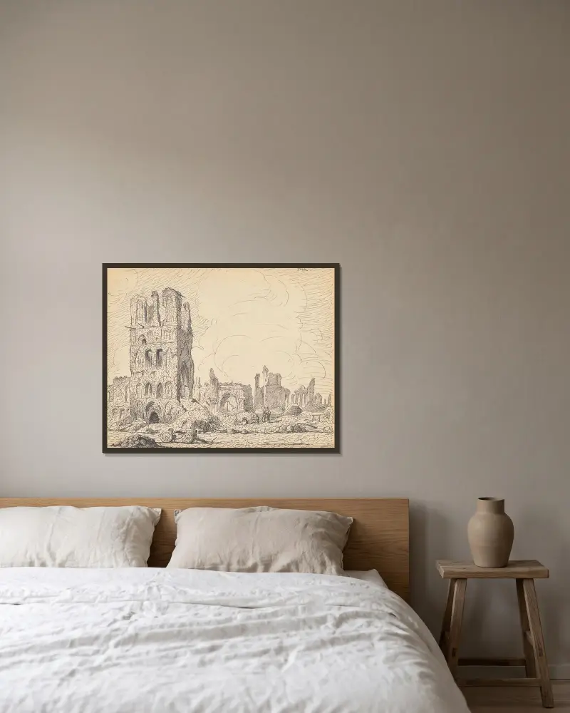 Ypres Remember, 1919 – Nr. 11 von Alfred Ost gerahmt an einer Wand