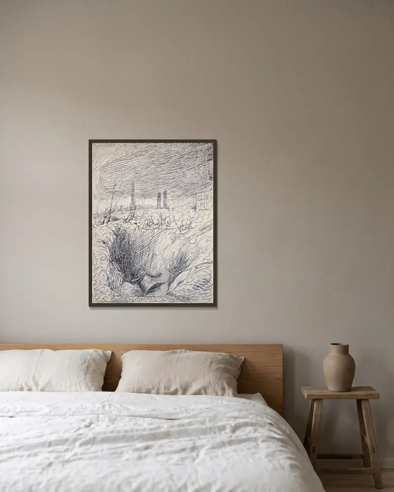 Ypres Remember, 1919 – Nr. 14 von Alfred Ost gerahmt an einer Wand