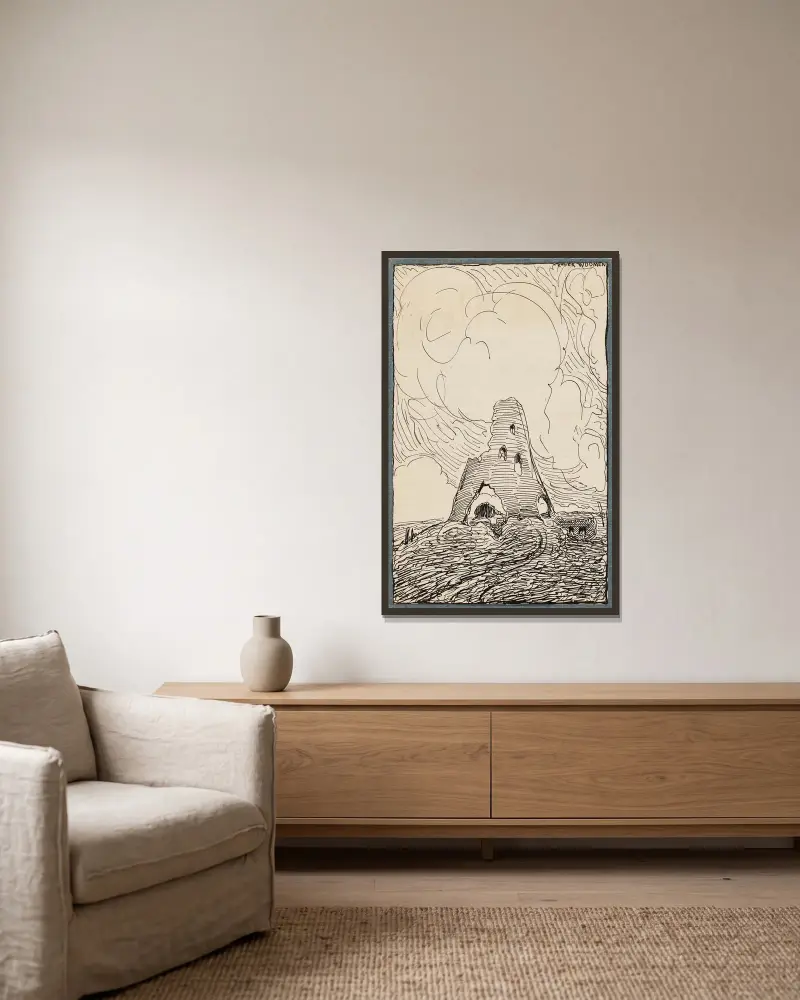 Ypres Remember, 1919 – Nr. 39 von Alfred Ost gerahmt an einer Wand