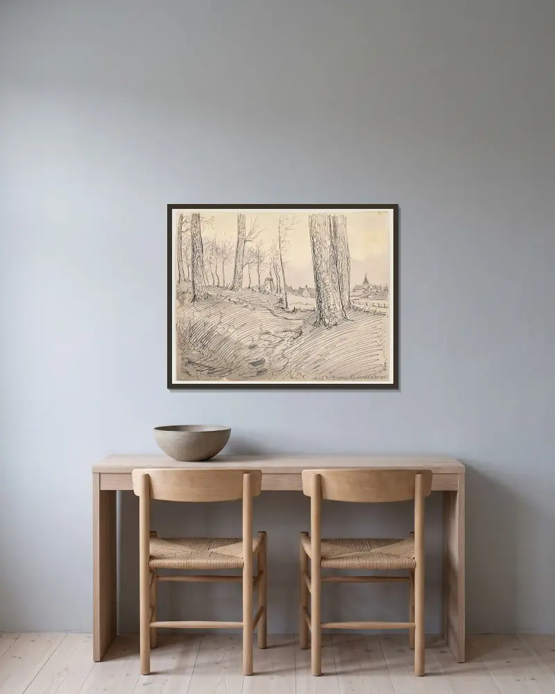 Ypres Remember, 1915 von Alfred Ost gerahmt an einer Wand