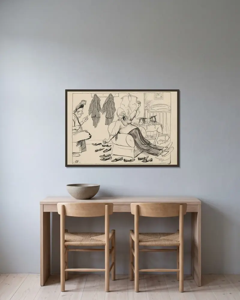 A look back at summer politics av Alfred Schmidt inramad på en vägg