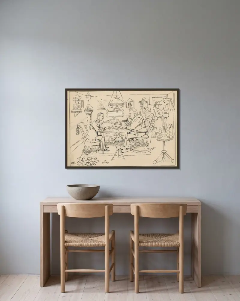 Es wird Platte gesprochen von Alfred Schmidt gerahmt an einer Wand