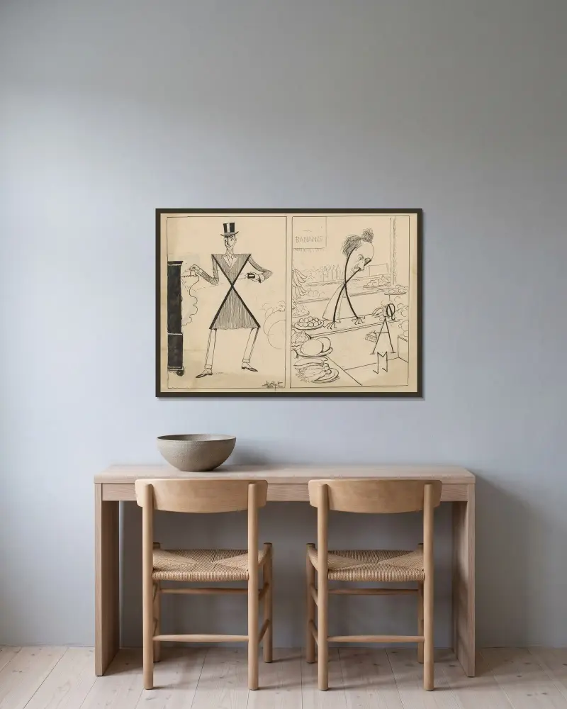 Das langweilige X von Alfred Schmidt gerahmt an einer Wand