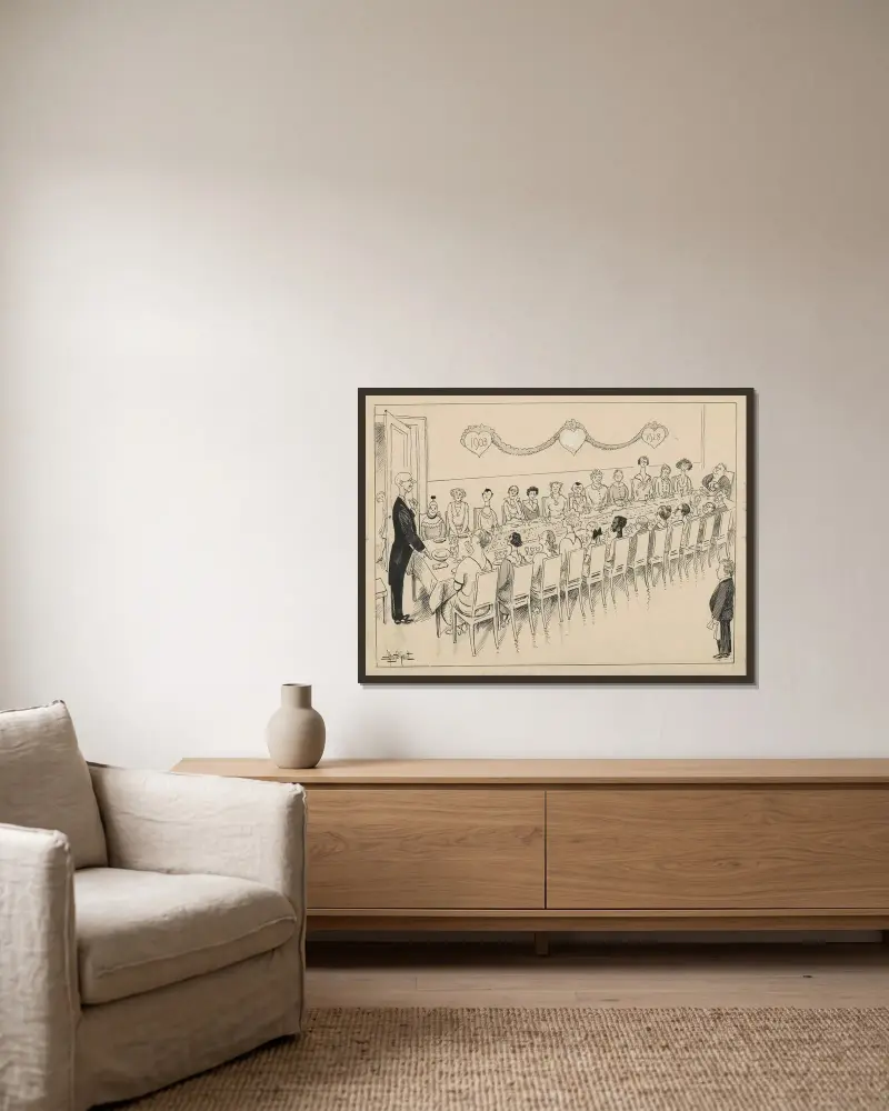 Probeheirat von Alfred Schmidt gerahmt an einer Wand