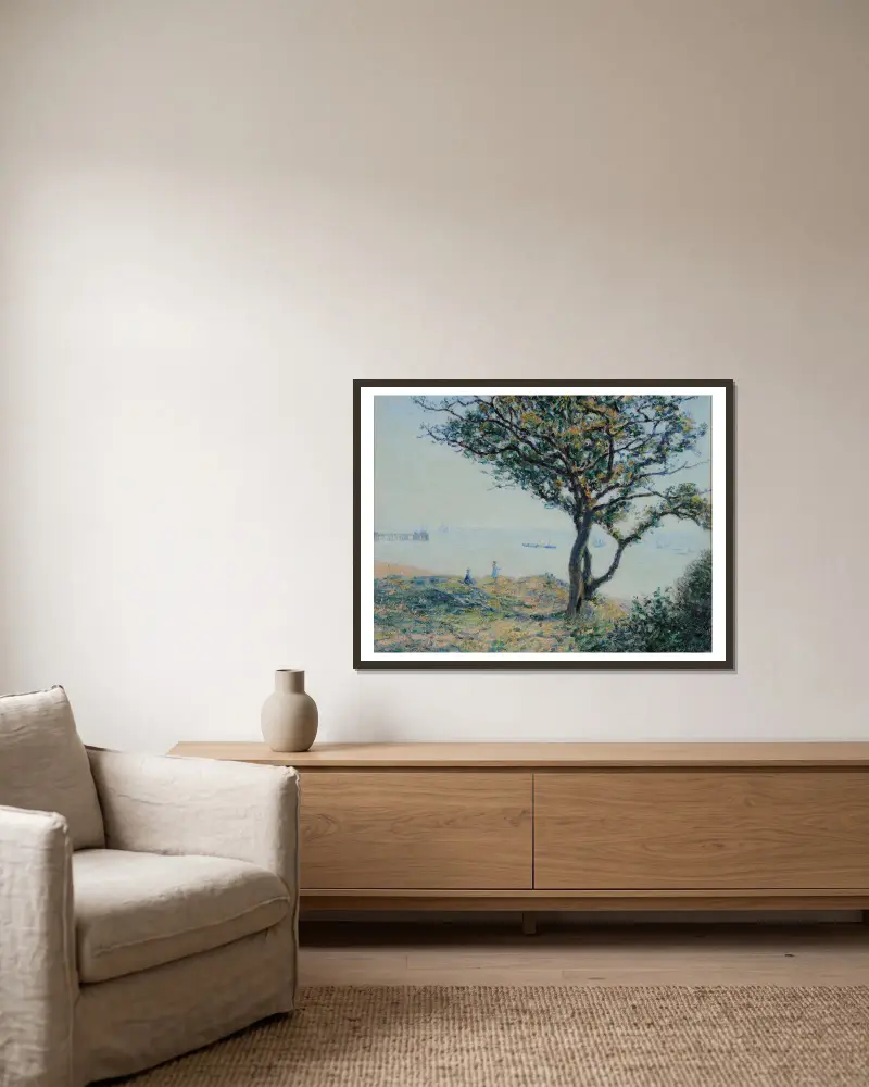 Reda w Cardiff, Alfred Sisley w ramie na ścianie
