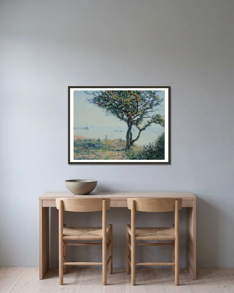 Reda w Cardiff, Alfred Sisley w ramie na ścianie