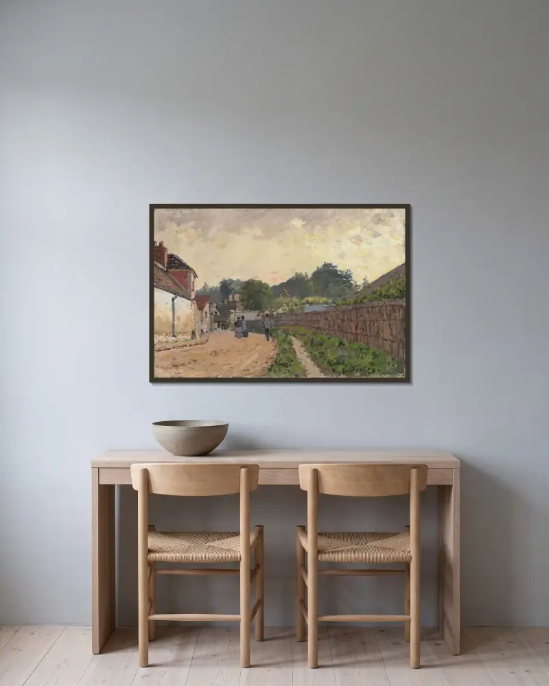 Marly-le-Roi, Alfred Sisley w ramie na ścianie
