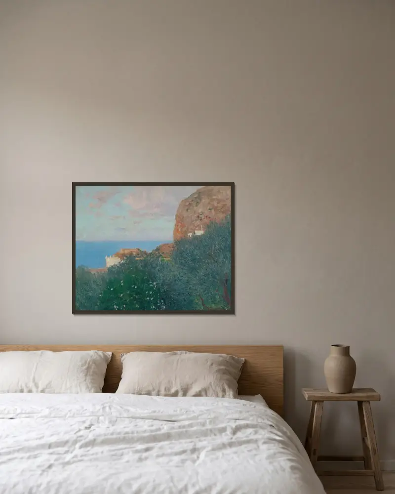 Capri von Alfred Zoff gerahmt an einer Wand