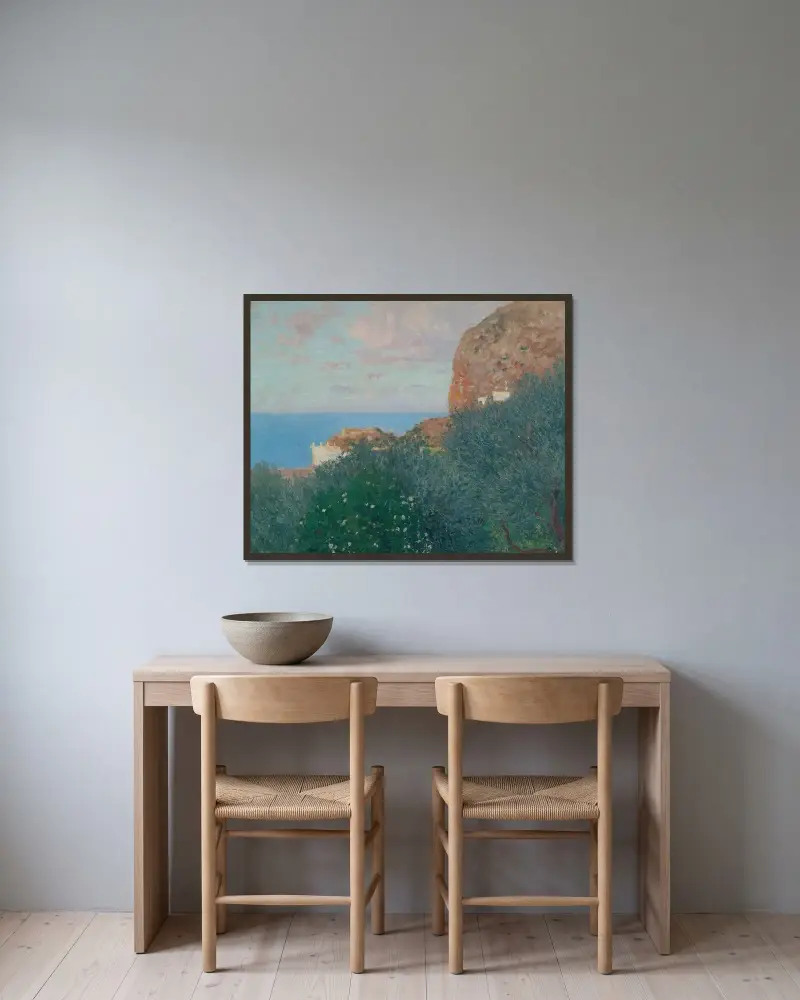 Capri von Alfred Zoff gerahmt an einer Wand