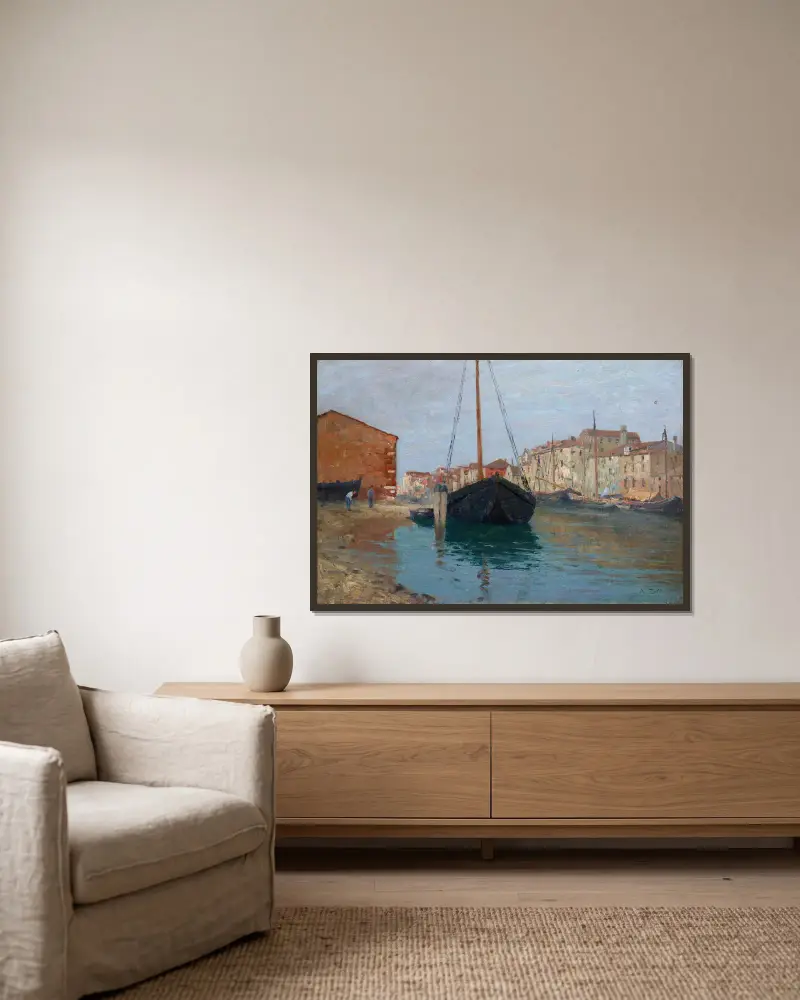 Chioggia, Alfred Zoff v rámu na stěně