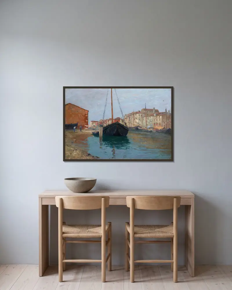 Chioggia, Alfred Zoff v rámu na stěně