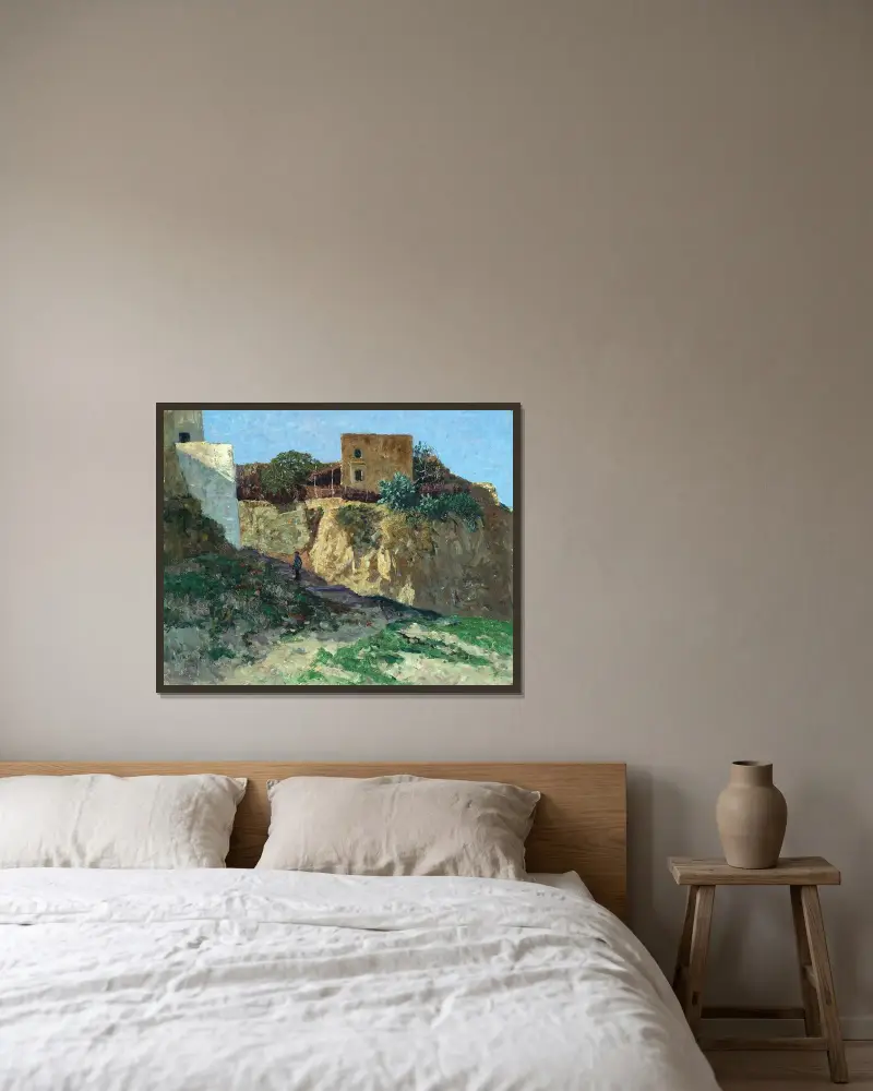 Forio d´Ischia av Alfred Zoff inramad på en vägg