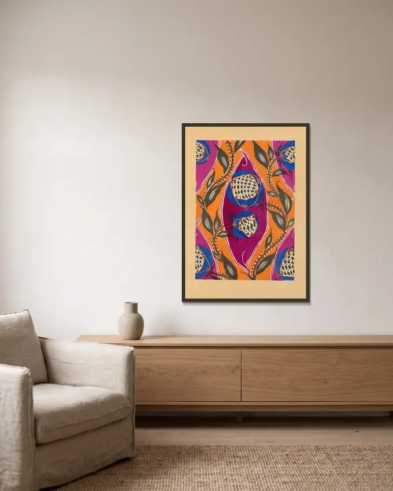 20 compositions en couleurs dans le style oriental Pl.04 av Emile-Allain Séguy inramad på en vägg