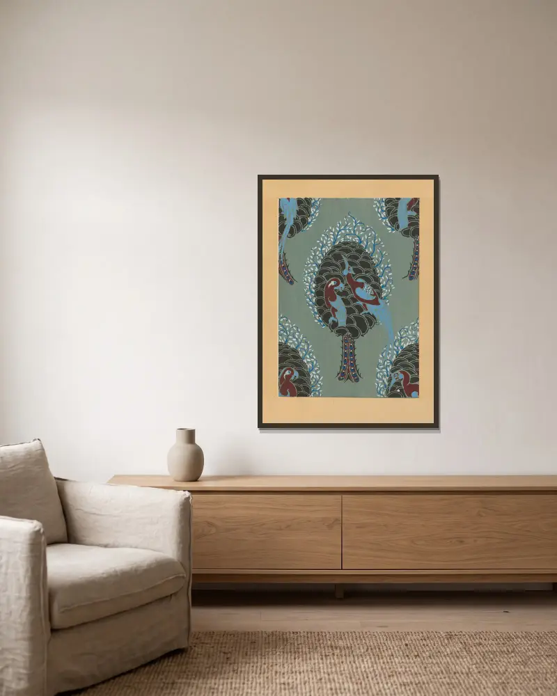 20 compositions en couleurs dans le style oriental Pl.07 av Emile-Allain Séguy inramad på en vägg