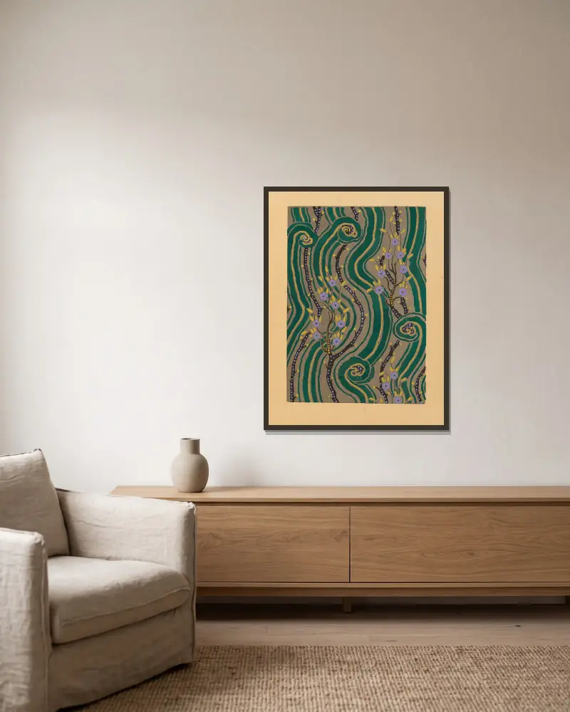 20 compositions en couleurs dans le style oriental Pl.08 av Emile-Allain Séguy inramad på en vägg