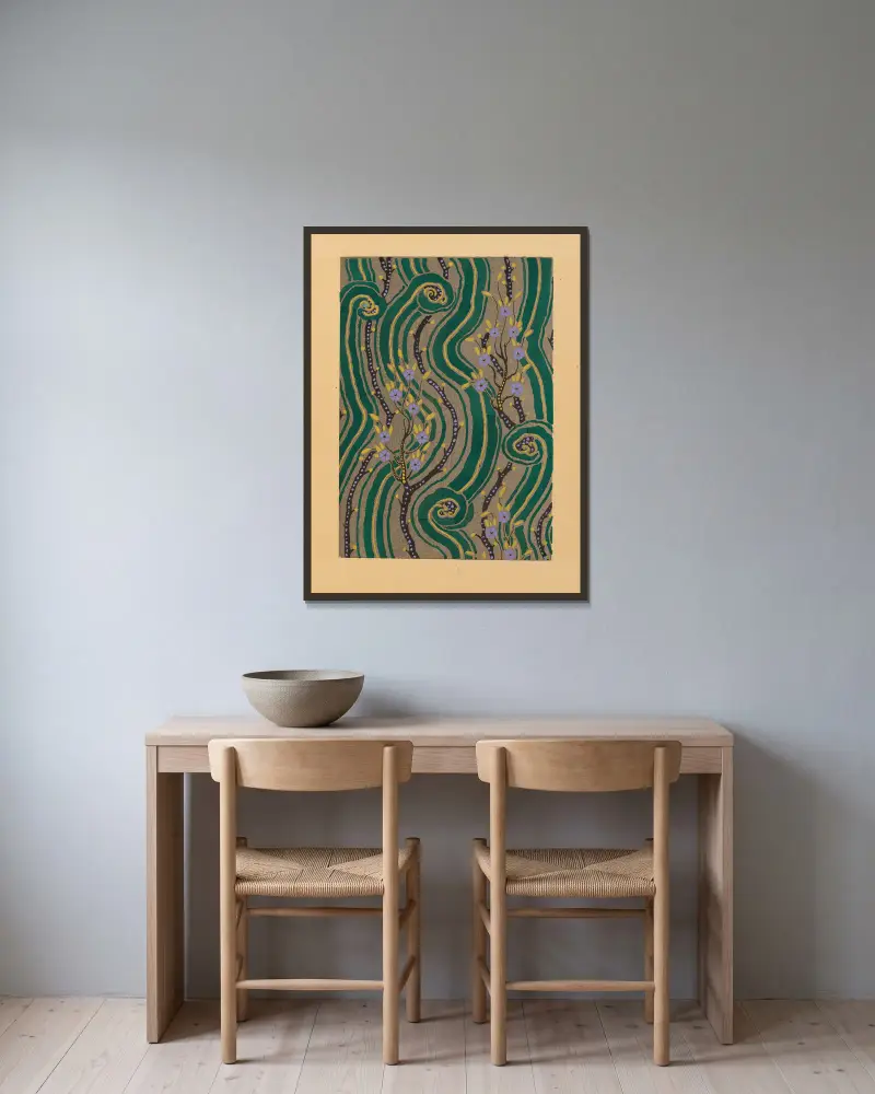 20 compositions en couleurs dans le style oriental Pl.08 av Emile-Allain Séguy inramad på en vägg
