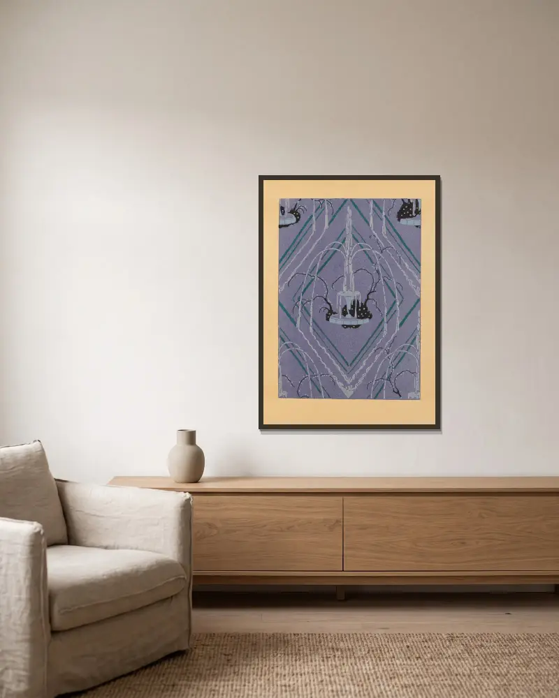 20 compositions en couleurs dans le style oriental Pl.10 av Emile-Allain Séguy inramad på en vägg